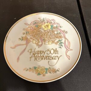 50Th Anniversary plate 1991 EHW enterprises, Roman Inc.